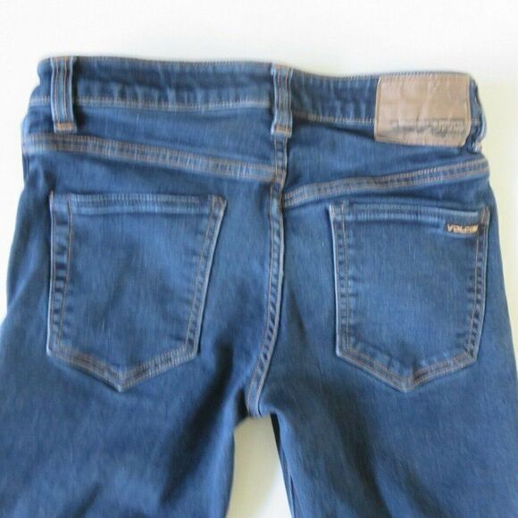 Volcom Denim Jeans Boys Size 26 / 12 Solver Modern Straight Genuine Skateboard - Picture 6 of 10